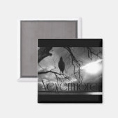 ザレイヴン – ネバーモアサンビーム&ツリーB&W マグネット (正面/裏面)