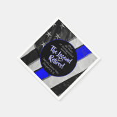 ザレジェンドリタイアーズポリスリタイアメントパーティー紙 スタンダードカクテルナプキン (角)