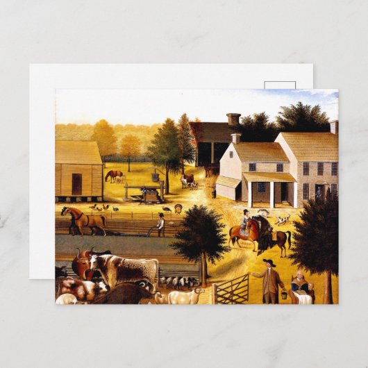 ザレジデンスオブデイヴィッドツイニング – エドワード・ヒックス ポストカード (正面/裏面)