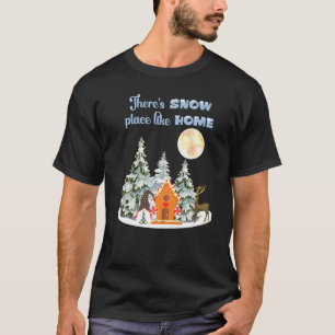 ザレススノウプレイスホーム格言冬季シャワーS Tシャツ