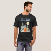 ザレススノウプレイスホーム格言冬季シャワーS Tシャツ (正面フル)