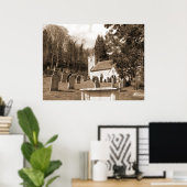 ザレストプレイスチャーチヤードスコットランド ポスター (ホームオフィス)