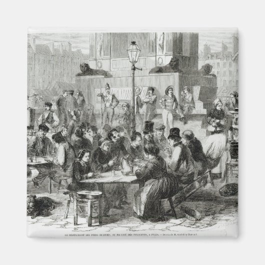 ザレストランオブウェット足 マグネット (正面)