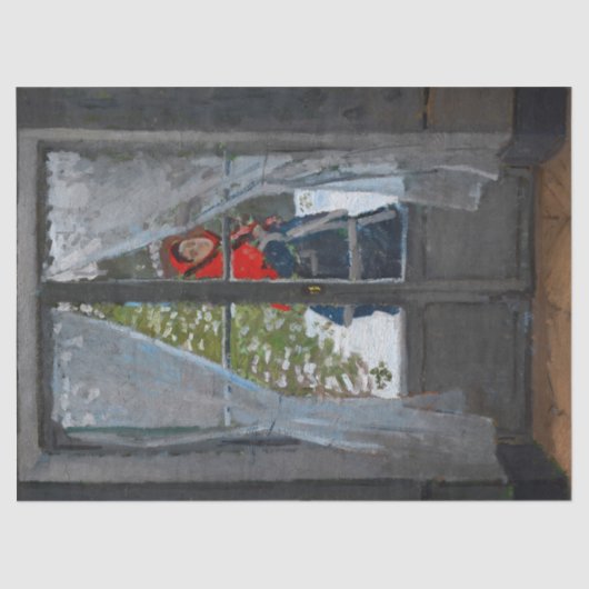 ザレッドカーチーフ、マダム・モネbyクロード・モネ 薄葉紙 (正面)