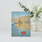 ザレッドブイバイポールシグナック、ヴィンテージポインティリズム ポストカード (スタンド正面)