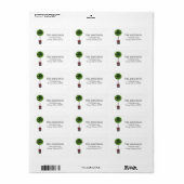 ザレッドホリデークリスマスドア住所 シール (フルシート)