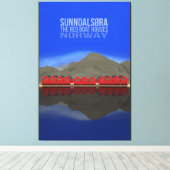 ザレッドボートハウススンダルソウラノルウェー キャンバスプリント (インサイチュ (ウッドフロア))