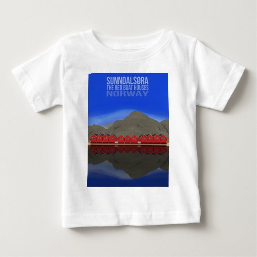 ザレッドボートハウススンダルソウラノルウェー ベビーTシャツ (正面)