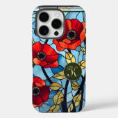 ザレッドポピはっきりしたーガーデンモノグラフェミニンム Case-Mate iPhoneケース (裏面)