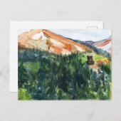 ザレッドマウンテンマイニングディストリクトウォーターカラー ポストカード (正面/裏面)