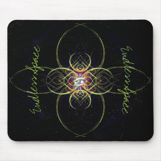 ザレッドメダリオンインエンドレス宇宙 マウスパッド (正面)
