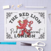 ザレッドライオンパブサイン 薄葉紙 (クラフト)