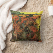ザレッドヴィネヤードバイビンセント・ヴァン・ゴッホ クッション (ブランケット)