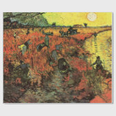 ザレッドヴィネヤードバイビンセント・ヴァン・ゴッホ ラッピングペーパー (フラット)