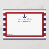 ザレッド&ネイビー航海のいかり結婚ズコレクション アドバイスカード (正面)