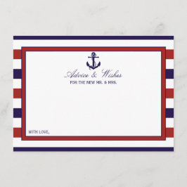 ザレッド&ネイビー航海のいかり結婚ズコレクション アドバイスカード