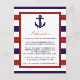 ザレッド&ネイビー航海のいかり結婚ズコレクション エンクロージャーカード