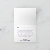 ザレッド&ネイビー航海のいかり結婚ズコレクション サンキューカード (内部)