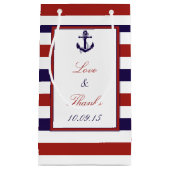 ザレッド&ネイビー航海のいかり結婚ズコレクション スモールペーパーバッグ (正面)