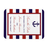 ザレッド&ネイビー航海のいかり結婚ズコレクション マグネット (横)