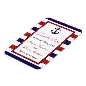 ザレッド&ネイビー航海のいかり結婚ズコレクション マグネット (左側)