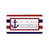 ザレッド&ネイビー航海のいかり結婚ズコレクション ラベル (正面)