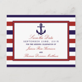 ザレッド&ネイビー航海のいかり結婚ズコレクション 案内ポストカード