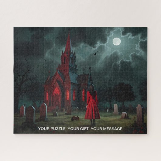 ザレディーインレッドゴシックアートパズル ジグソーパズル (横)