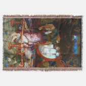 ザレディーオブシャロットbyプレラファエリートウィリアム狩り スローブランケット (正面)