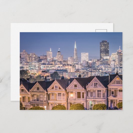 ザレディ絵を描ズ&スカイライン |カリフォルニア州サンフランシスコ ポストカード (正面/裏面)