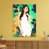 ザレディ・ウィズ・春の花 キャンバスプリント (インサイチュ (リビング))