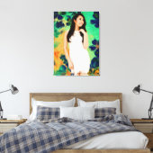 ザレディ・ウィズ・春の花 キャンバスプリント (インサイチュ (寝室))