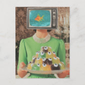 ザレトロなフィッシュアイゼラチンディナー ポストカード (正面)