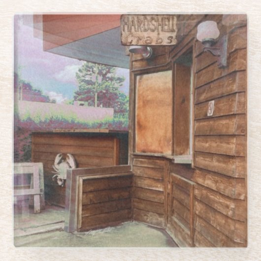 ザレトロシャックガラスコースター ガラスコースター (正面)