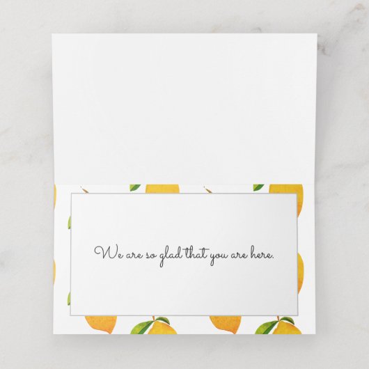 ザレモン座席表 プレイスカード (内部開封)