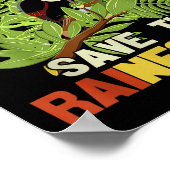 ザレ救インフォレストアースデイレトロスタイル ポスター (角)