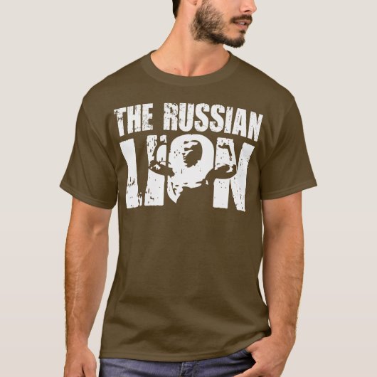 ザロシアのライオン – ジョージ・ハッケンシュミットシャツ Tシャツ (正面)