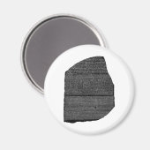 ザロゼッタ石エジプトグラノジオライトスチール マグネット (正面/裏面)