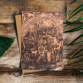 ザロチェスターパネルPictograph Utah Greeting Card