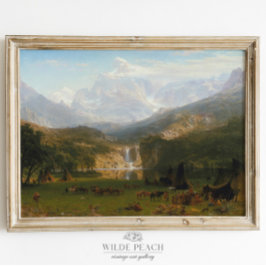 ザロッキーマウンテンズランダーズヴィンテージ絵画ズ ポスター