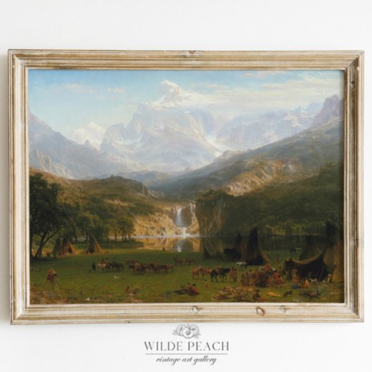 ザロッキーマウンテンズランダーズヴィンテージ絵画ズ ポスター