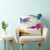 ザロックスコットランド抽象芸術ウォーターカラークッション クッション (椅子)