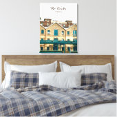 ザロックスシドニーヴィンテージ伝統旅行 キャンバスプリント (インサイチュ (寝室))