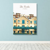 ザロックスシドニーヴィンテージ伝統旅行 キャンバスプリント (インサイチュ (ウッドフロア))