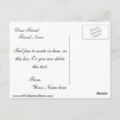 ザロック、Fragonard Jean-Noree (最高のQuality) ポストカード (裏面)