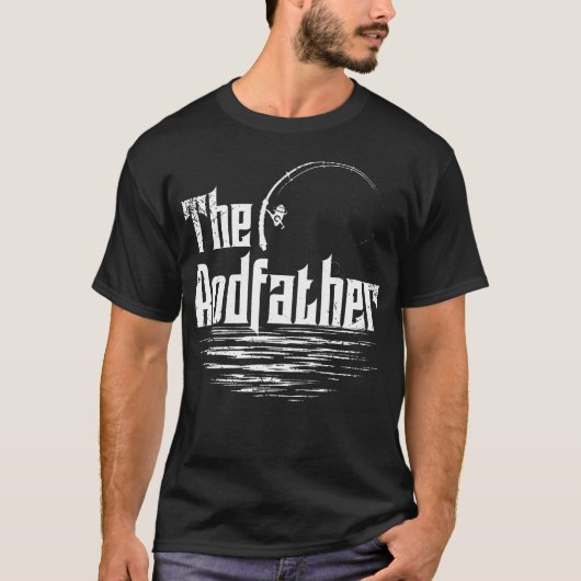 ザロドファーザーおもしろい魚釣り Tシャツ (正面)