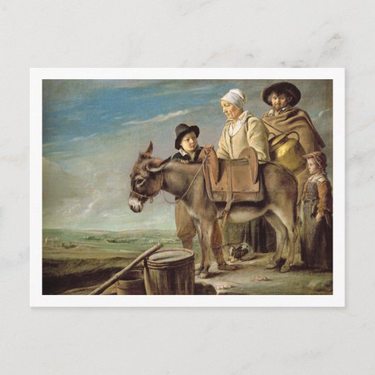 ザロバ(キャンバス上の油) ポストカード (正面)