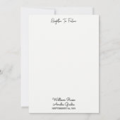 ザロブスタービーチ海サマーニューオーリンズ結婚ズ 招待状 (裏面)