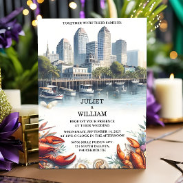 ザロブスタービーチ海サマーニューオーリンズ結婚ズ 招待状