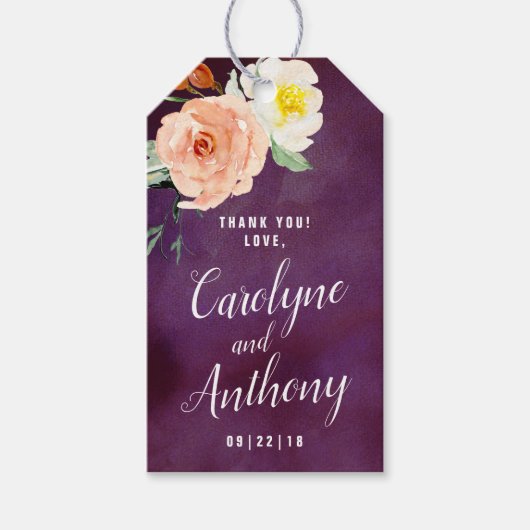 ザロマンスイン開花結婚ズコレクション ギフトタグ (正面)